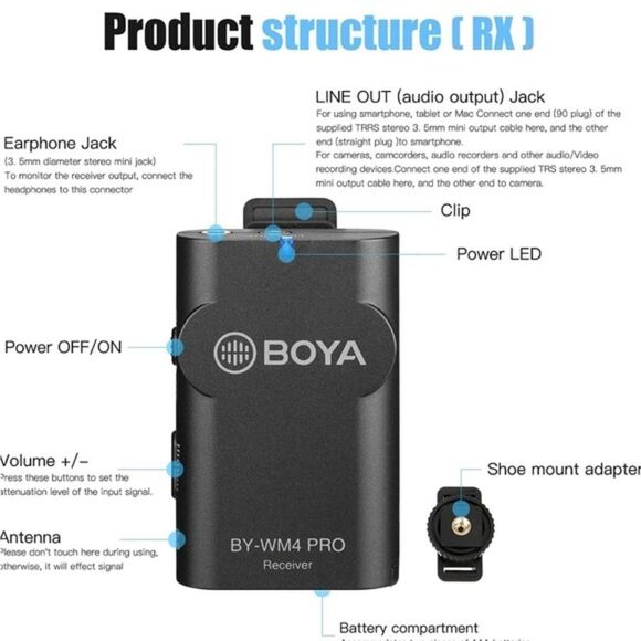 Upgrade 2.4GHz Wireless Lavalier Lapel Mic Omnidirectional Microphone System - Picture 6 of 7